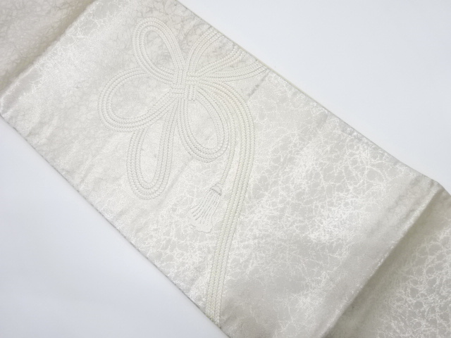 組紐模様刺繍袋帯